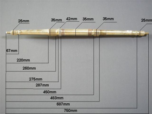 1435-Hátsó tengely Kínai quad hátsó tengely 75cm - Image 1