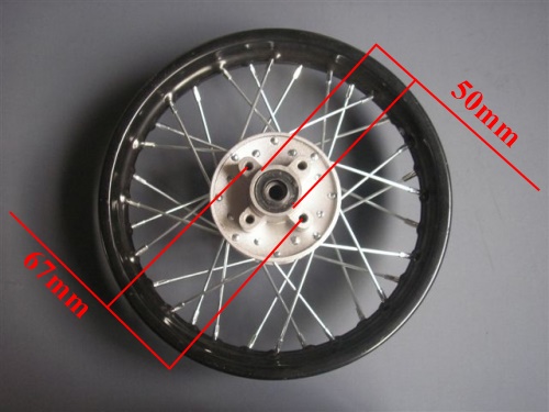 3987-Hátsó felni Kínai dirt bike, motor hátsó felni 12-es - Image 1