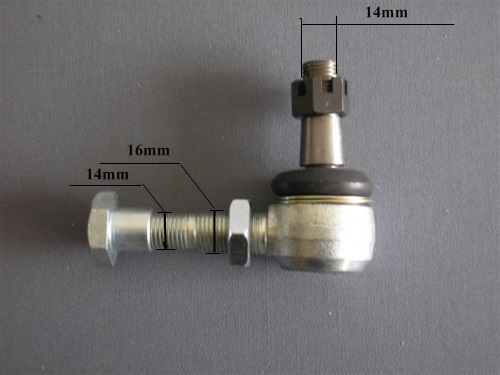 822-Gömbcsukló Kínai quad felső lengőkar dőlésszög állítós gömbfej 14-es - Image 1