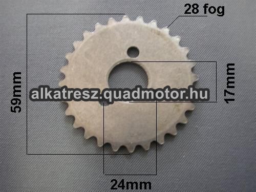 4166-Vezérmű fogaskerék 110-125cc gyerek quad vezérmű fogaskerék - Image 1
