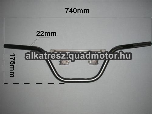 4241-Merevített kormány Erősített quad / dirt bike kormány fekete - Image 1
