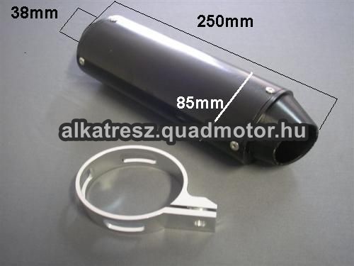 4249-Kipufogó Quad / dirt bike sport kipufogó 110-125ccm fekete - Image 1