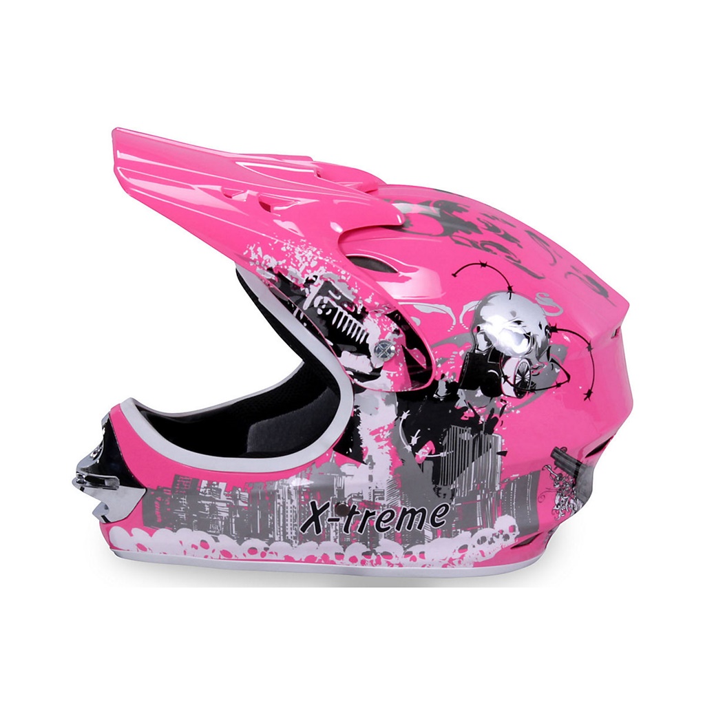 pink2 Gyerek cross bukósisak XXL-es pink - Image 1