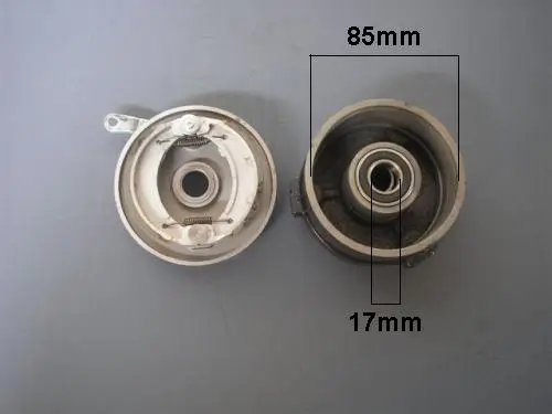 2975-Első fékdob jobb 110-125cc KXD kínai quad komplett jobb első dobfék - Image 1
